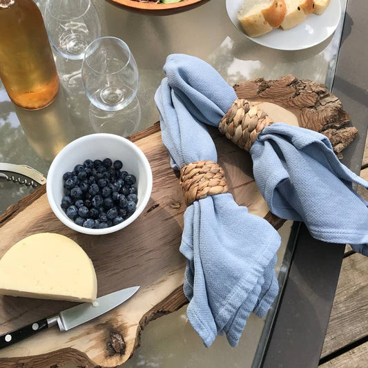 Seagrass Napkin Rings, Set of 6