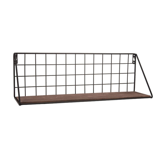 Metal Grid Wall Shelf
