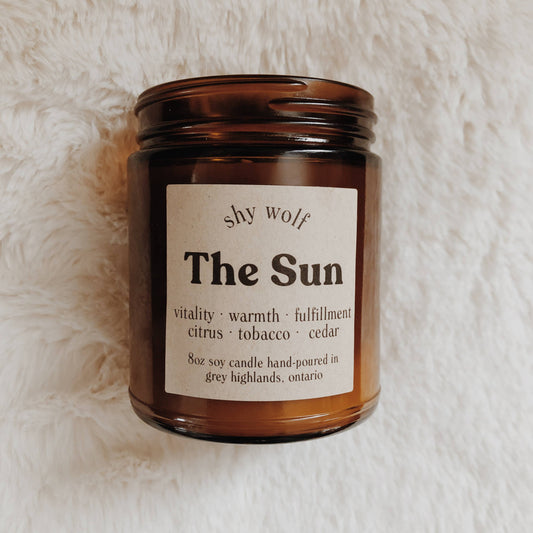 Tarot Card Candle - The Sun
