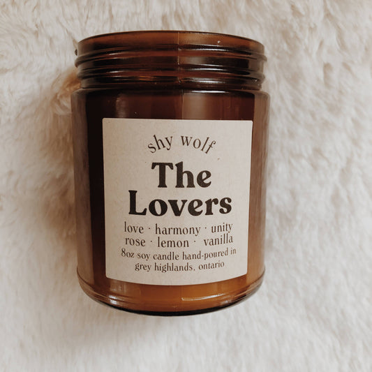 Tarot Card Candle - The Lovers