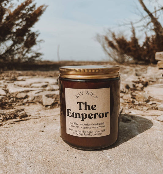 Tarot Card Candle - The Emperor