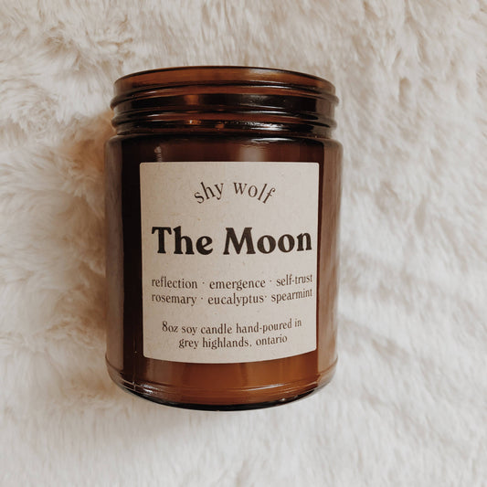 Tarot Card Candle - The Moon