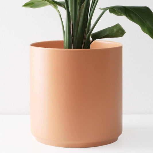 Modern Ceramic Planter - Peach