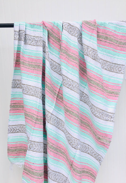 Cozy Rose Mexican Blanket