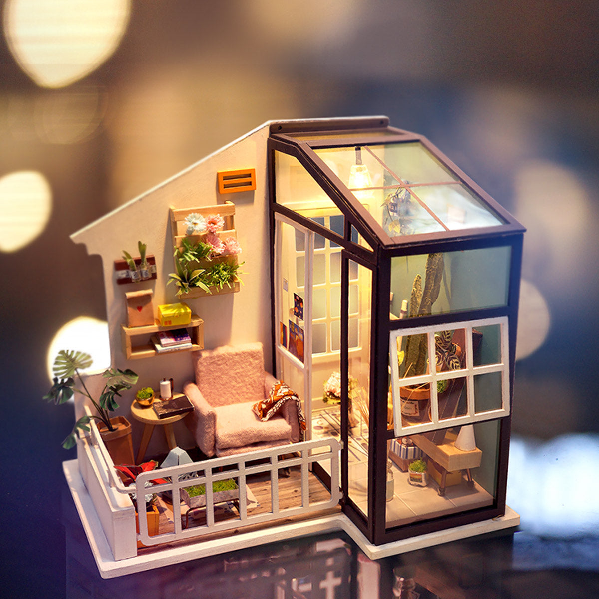 DIY Miniature House Kit: Balcony