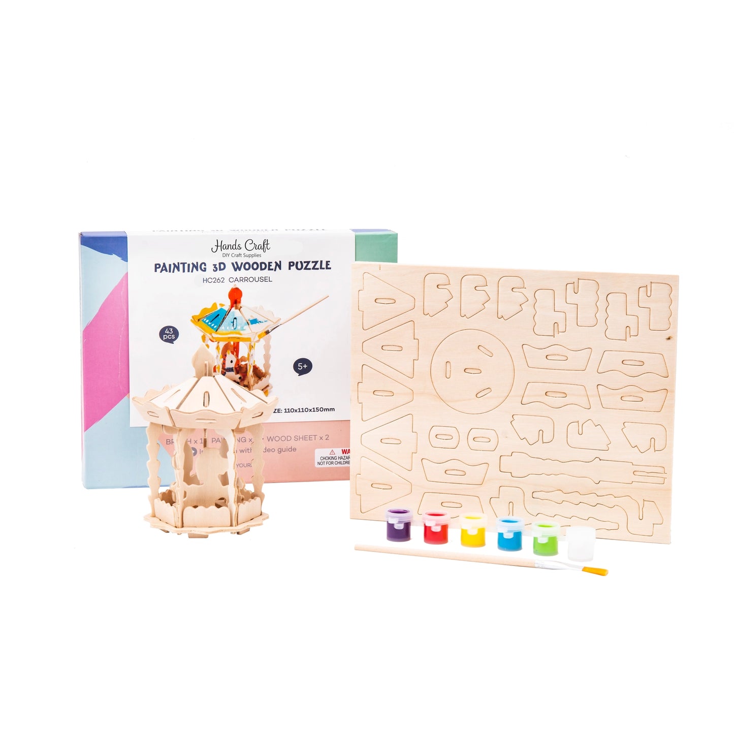 3D Puzzle with Paint Kit