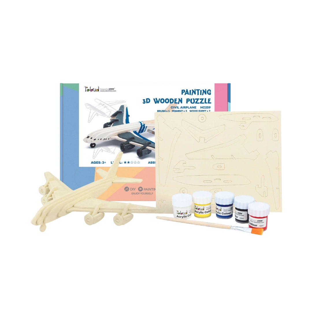 3D Puzzle with Paint Kit