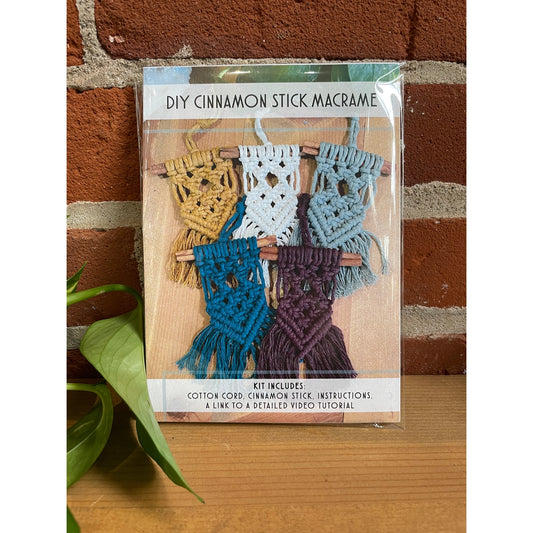 DIY Cinnamon Stick Macrame Kit - Asst Colors