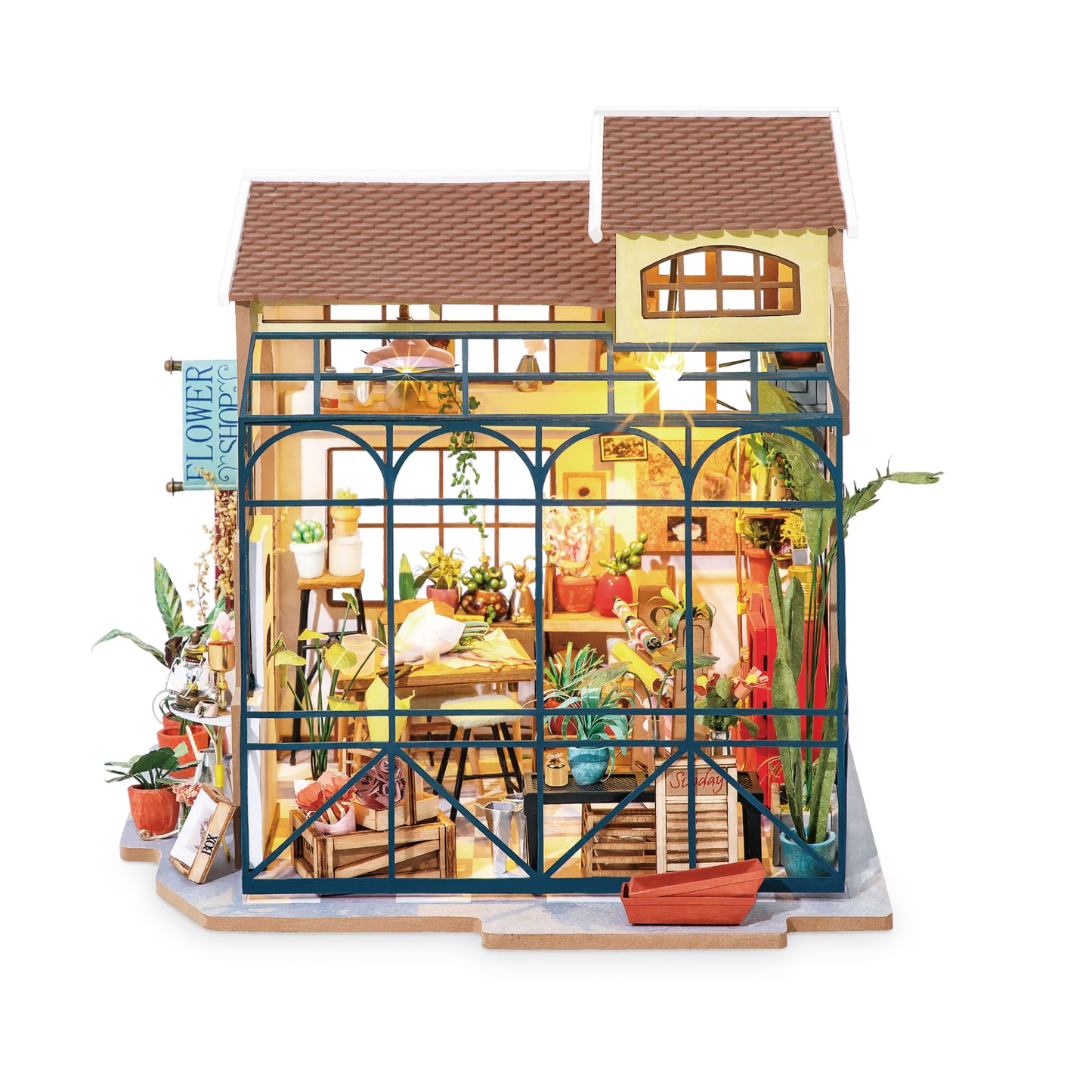 DIY Miniature House Kit: Flower Shop