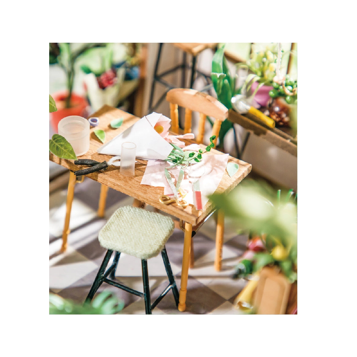 DIY Miniature House Kit: Flower Shop