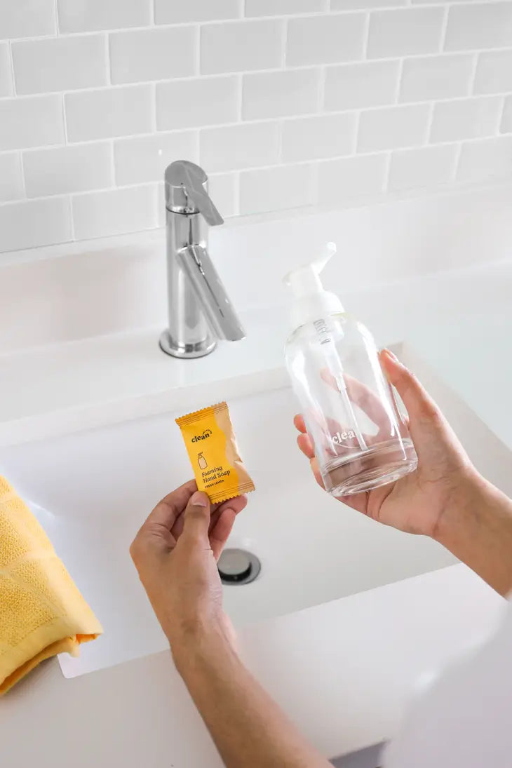 Glass Foaming Hand Soap Bottle