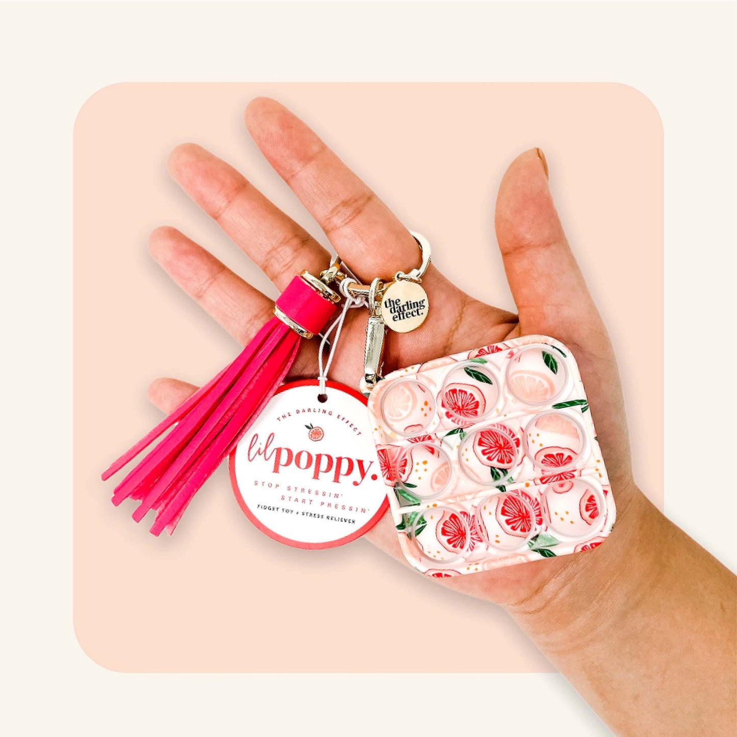 Lil' Poppy Keychain Bubble Pop It - Asst Colors