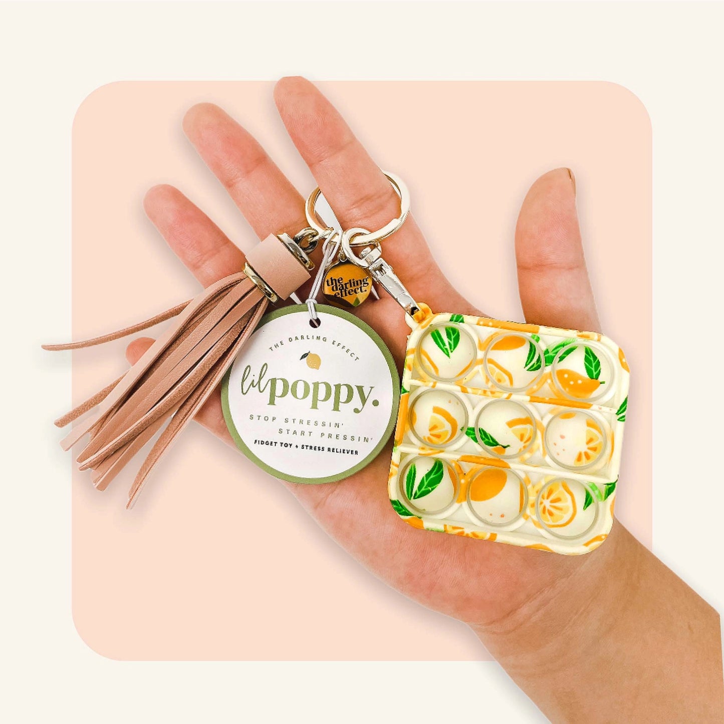 Lil' Poppy Keychain Bubble Pop It - Asst Colors