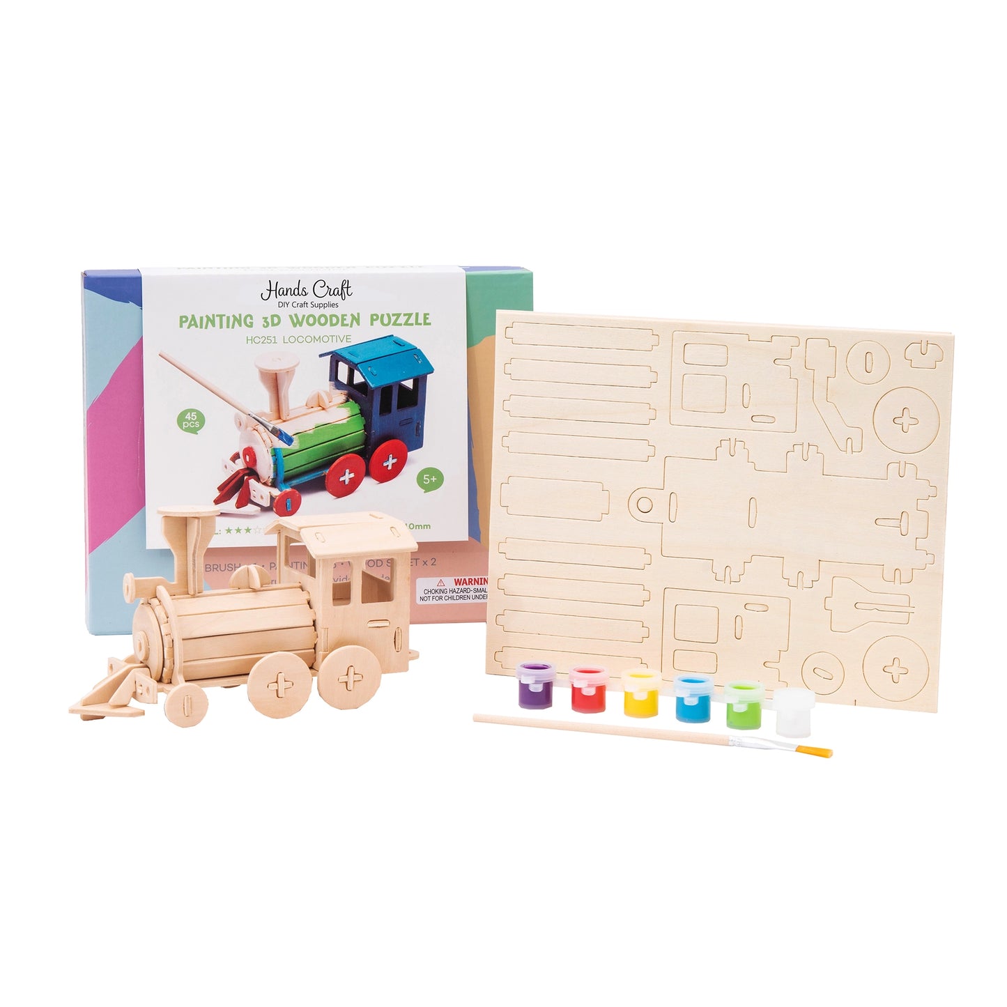 3D Puzzle with Paint Kit