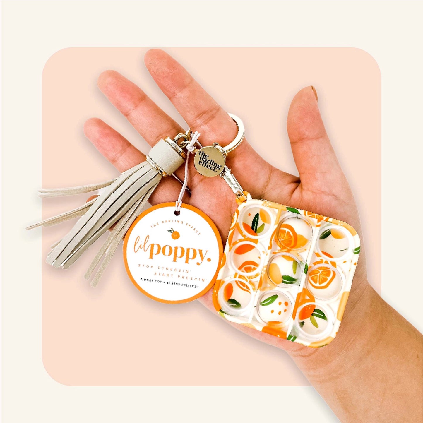 Lil' Poppy Keychain Bubble Pop It - Asst Colors