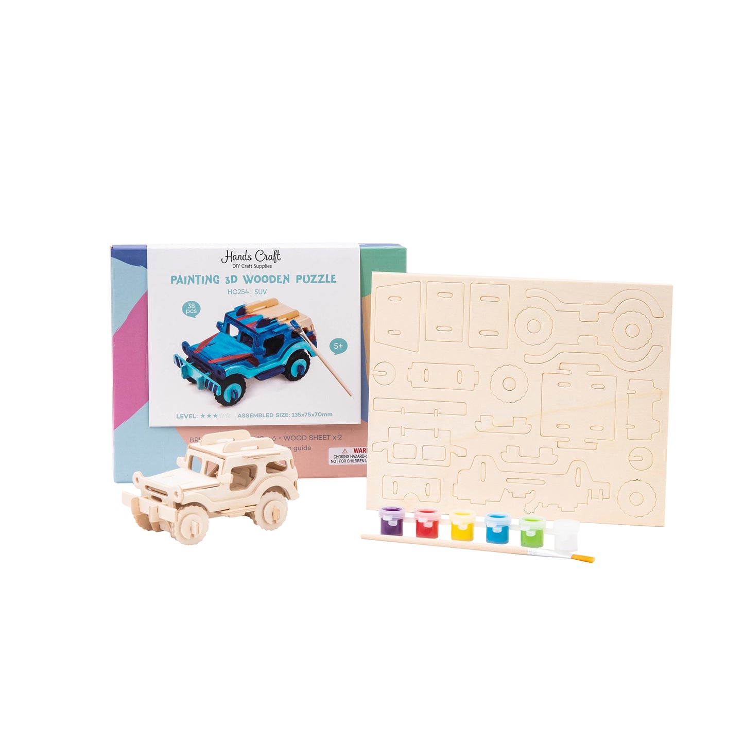 3D Puzzle with Paint Kit