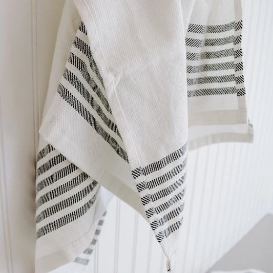 Horizontal Striped Tea Towel - Six Stripes