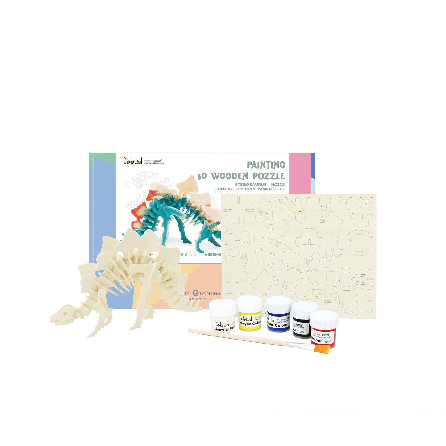 3D Puzzle with Paint Kit