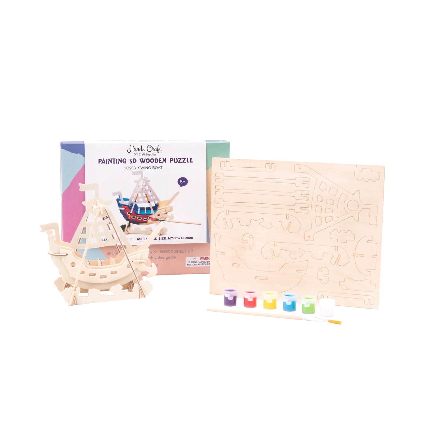 3D Puzzle with Paint Kit