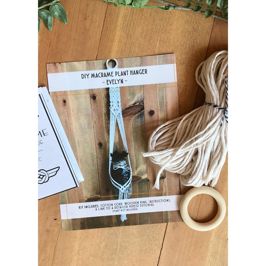 DIY Macrame Plant Hanger Kit - The Evelyn