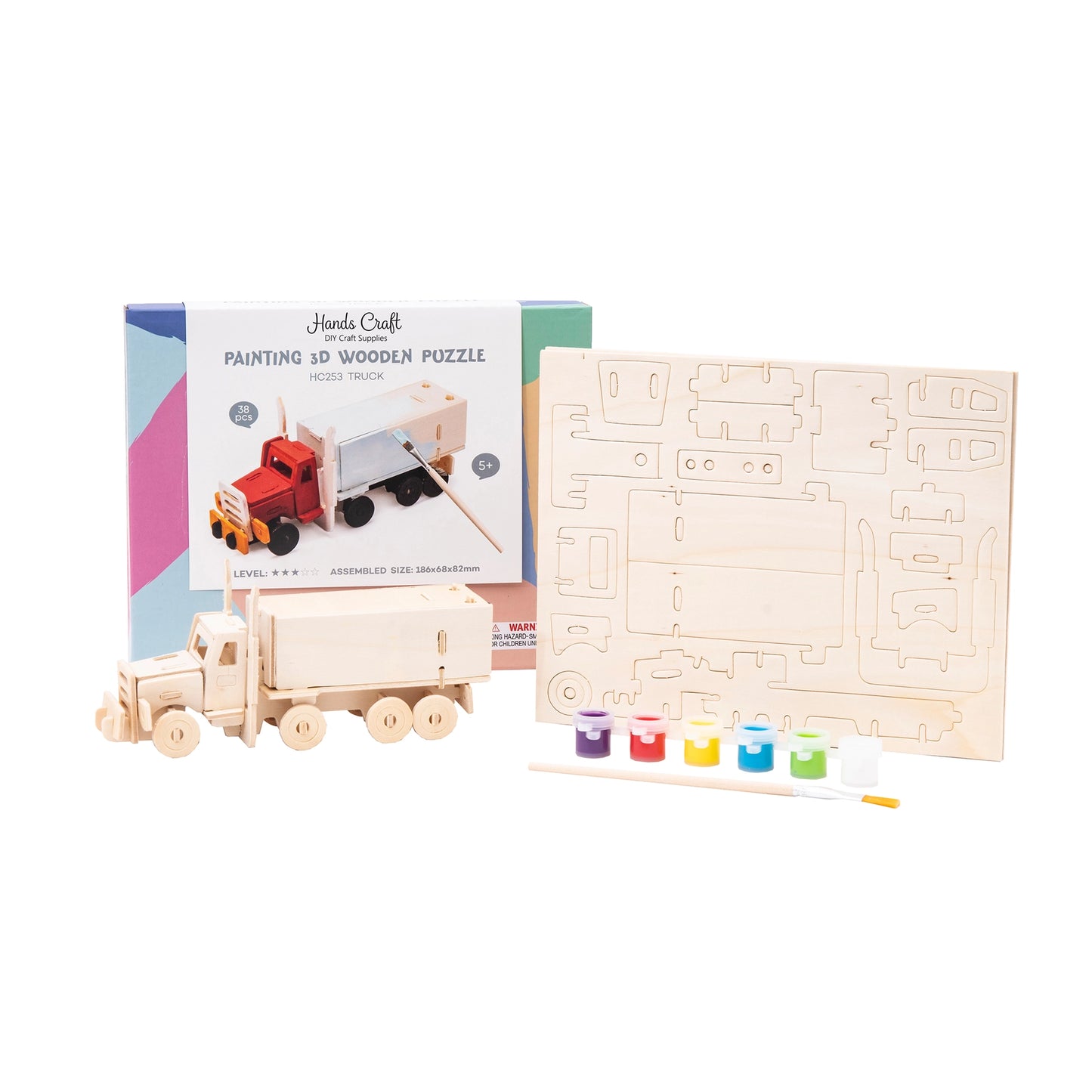 3D Puzzle with Paint Kit