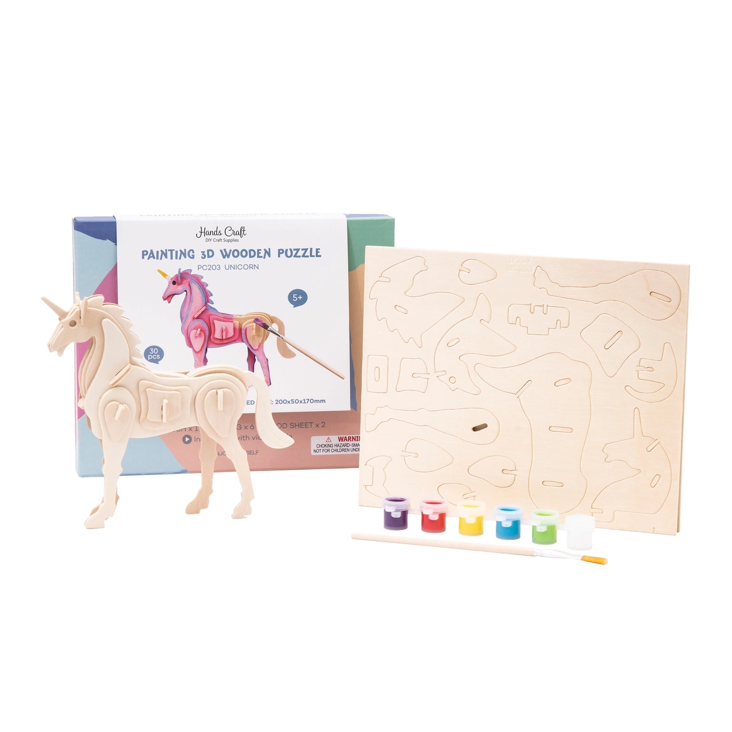3D Puzzle with Paint Kit