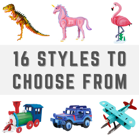 3D Puzzle with Paint Kit