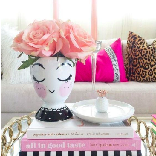 Lady Face Planter Vase