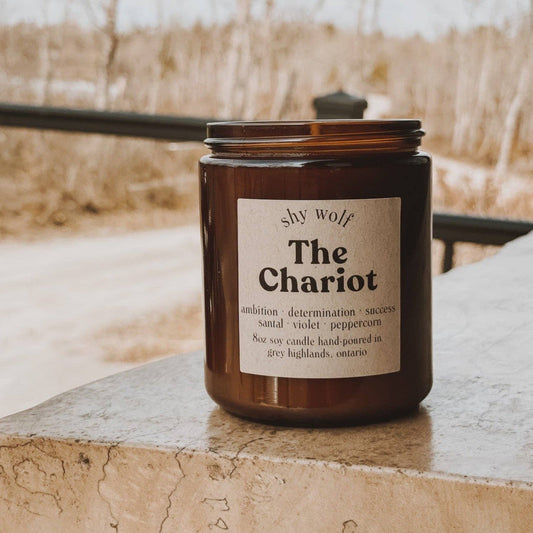Tarot Card Candle - The Chariot