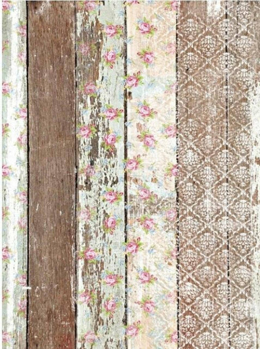 Premium Rice Decoupage Paper - Pallet Wood Pattern
