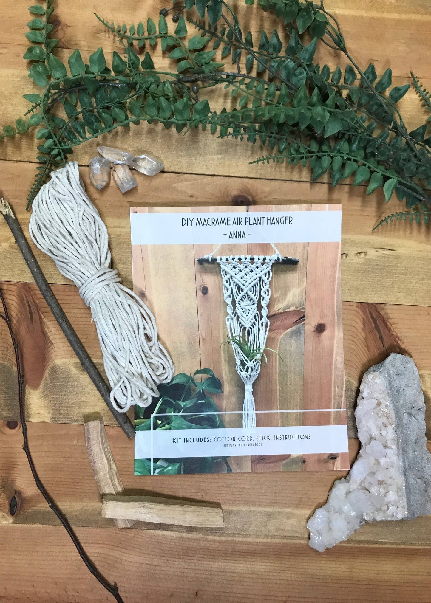 DIY Macrame Air Plant Hanger kit - The Anna