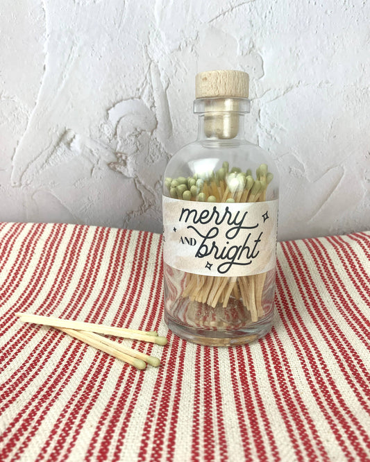 Christmas Merry & Bright Gold Vintage Apothecary