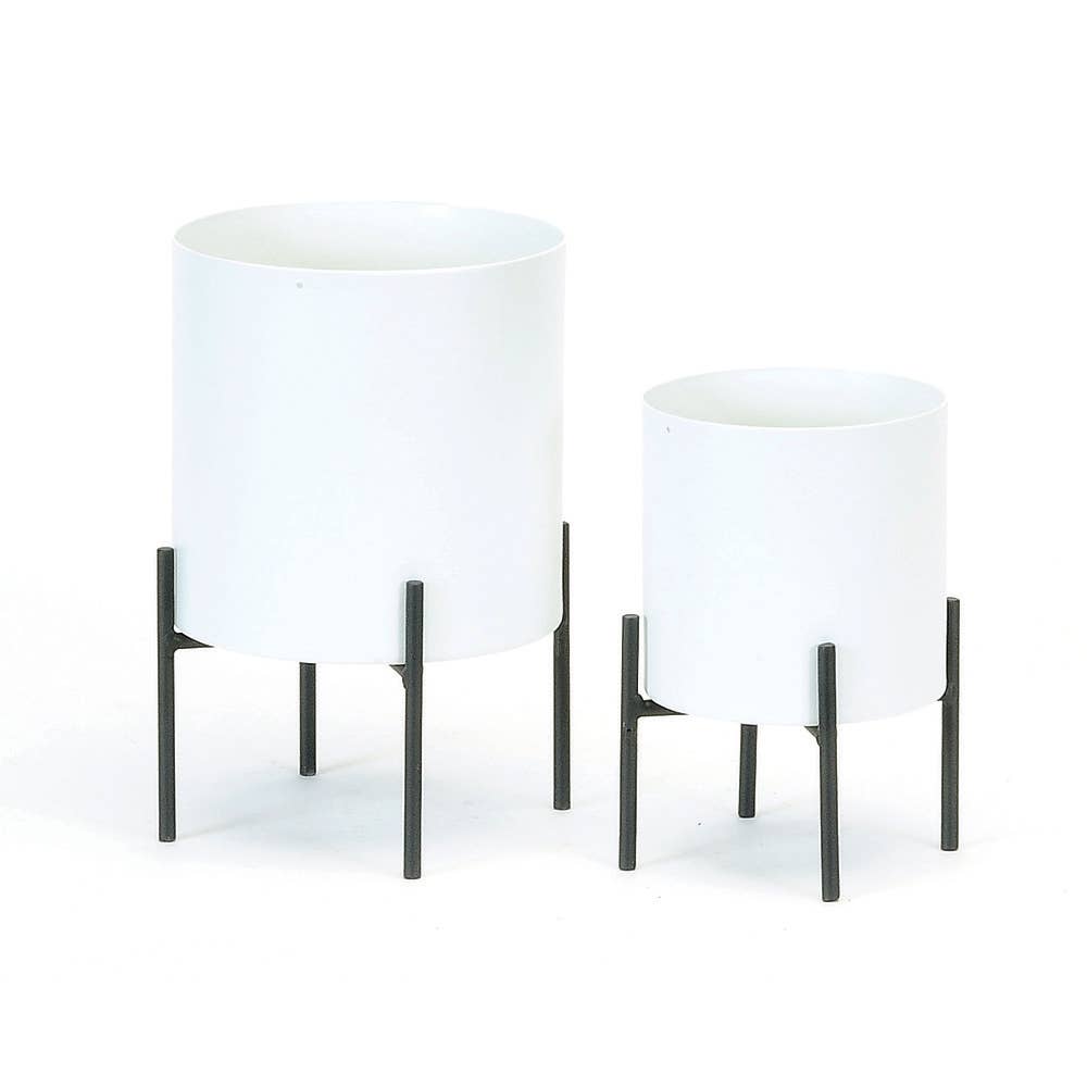 Metal Planters with Stands