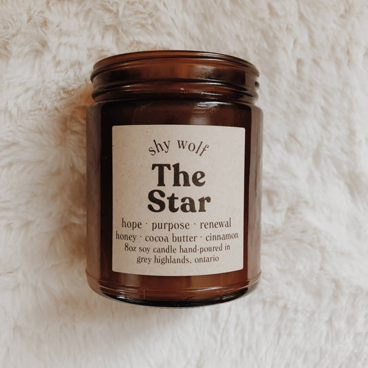 Tarot Card Candle - The Star