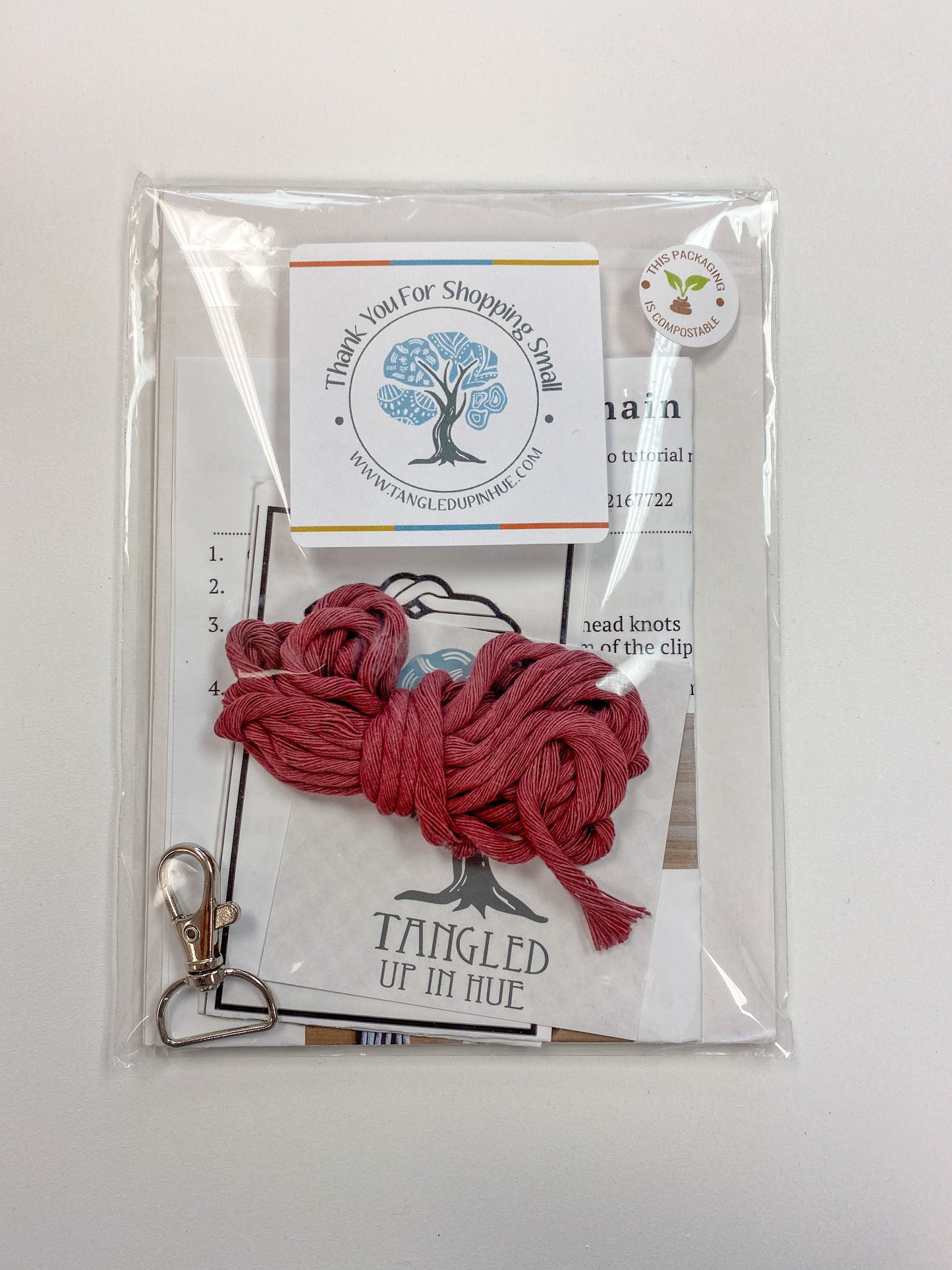 DIY Macrame Keychain Craft Kit