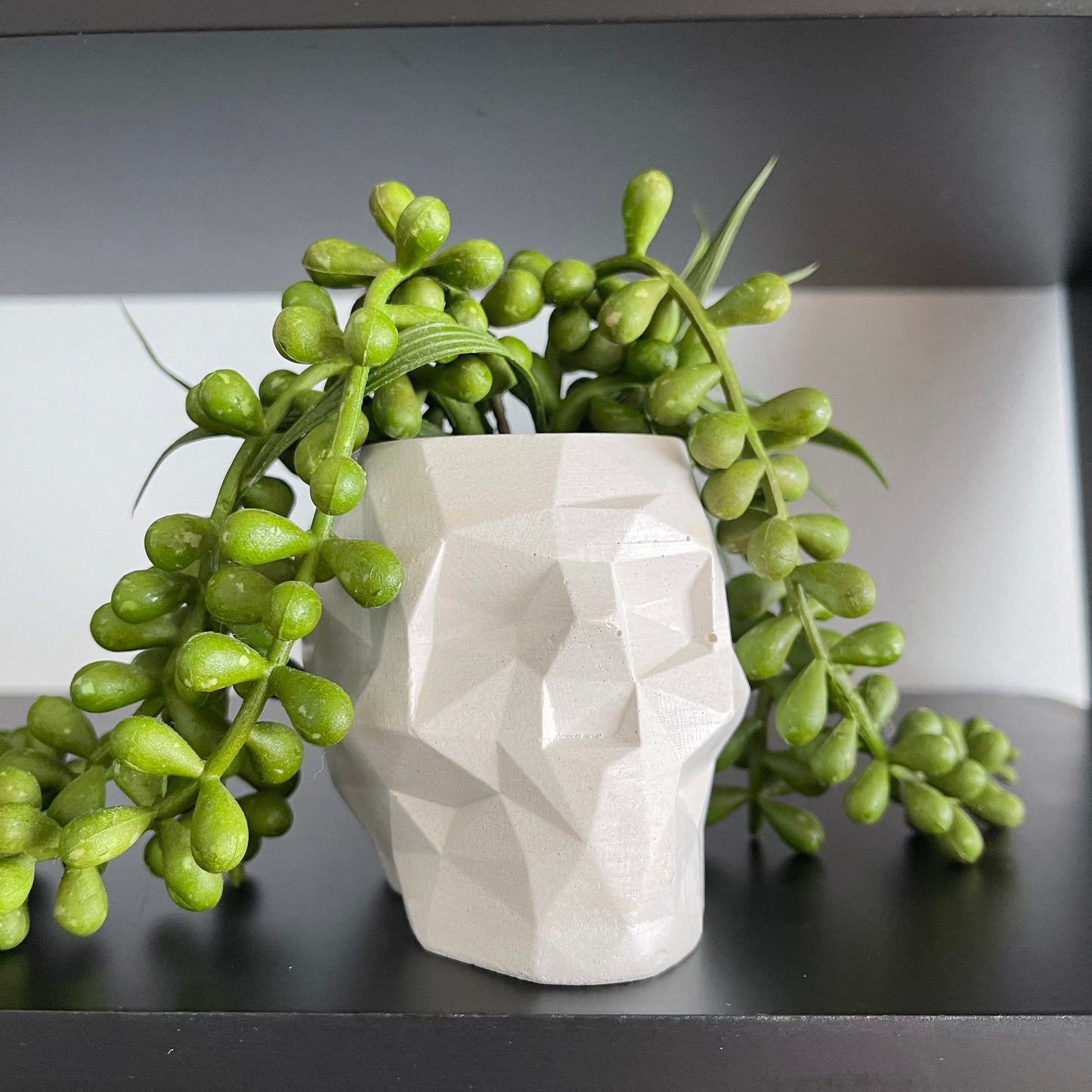 Geometric Skull Pot