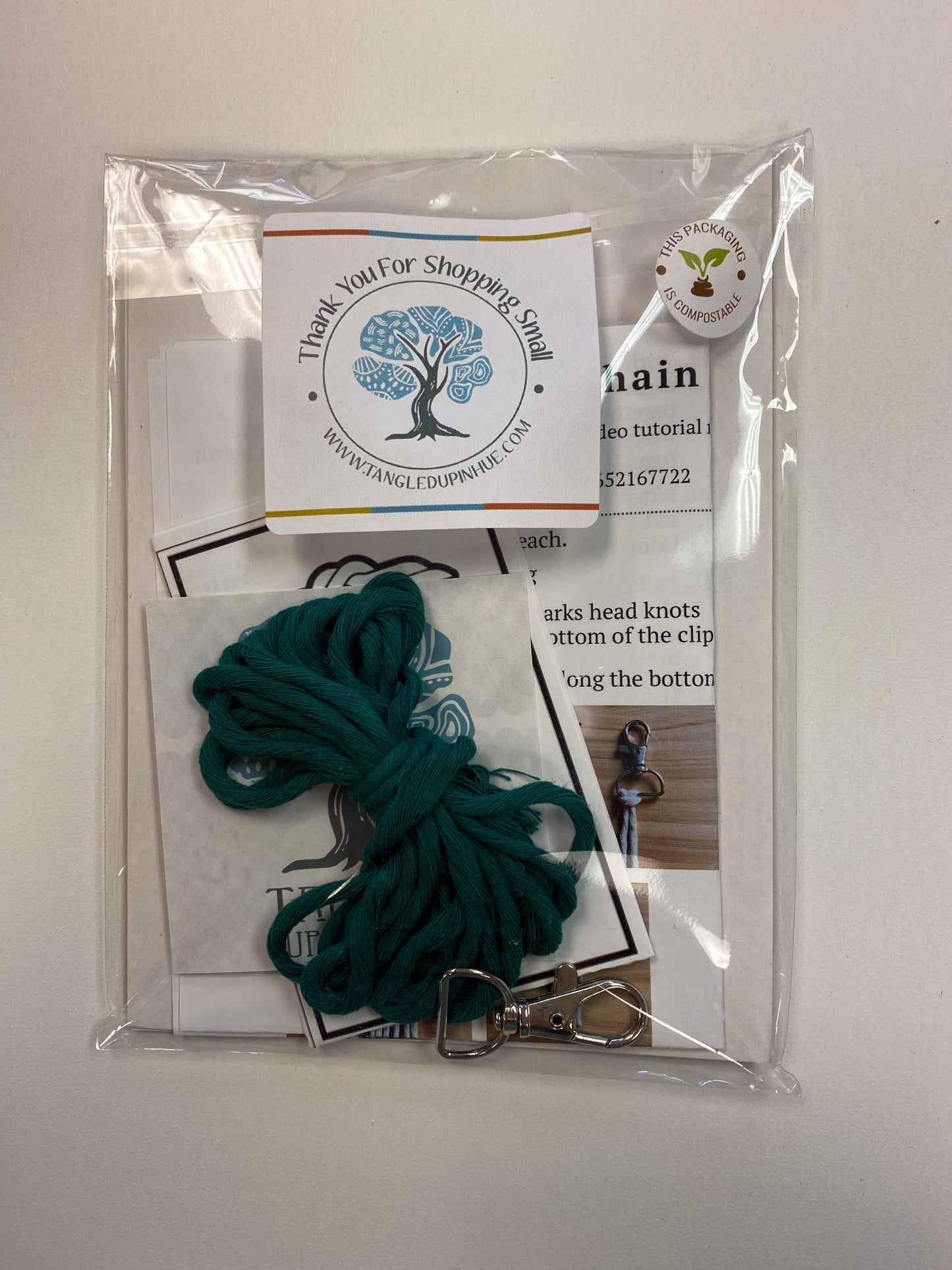DIY Macrame Keychain Craft Kit