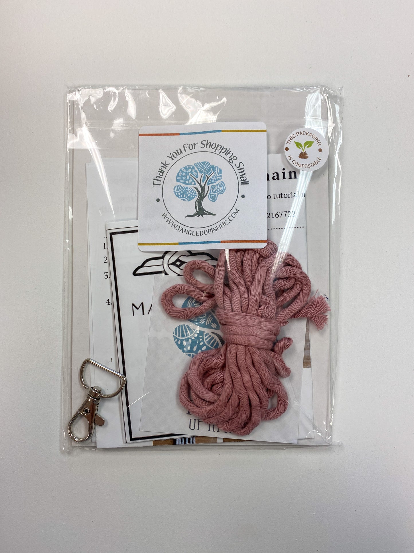 DIY Macrame Keychain Craft Kit