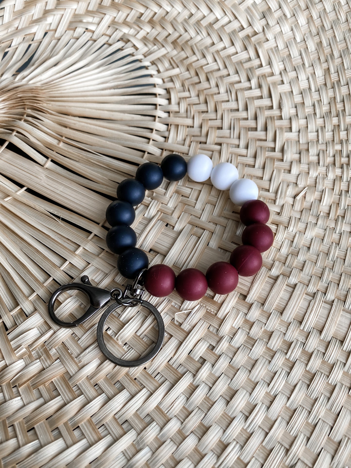 Hands-Free Silicone Bead Keychain Wristlet - Asst Colors