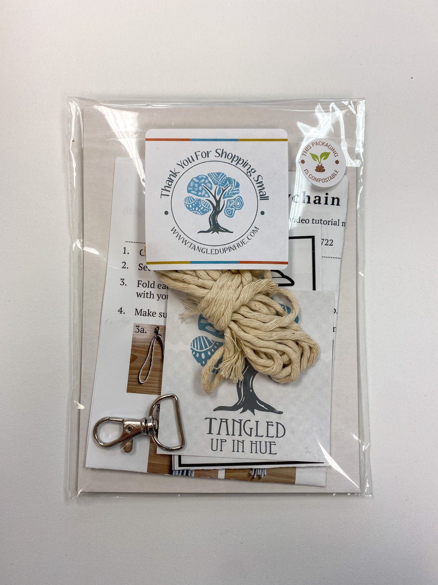 DIY Macrame Keychain Craft Kit