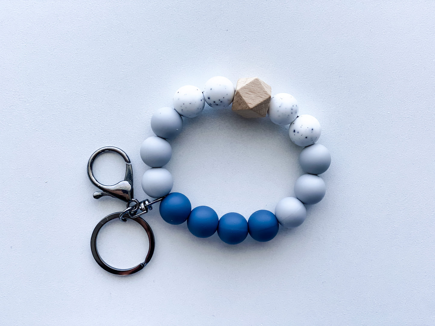 Hands-Free Silicone Bead Keychain Wristlet - Asst Colors