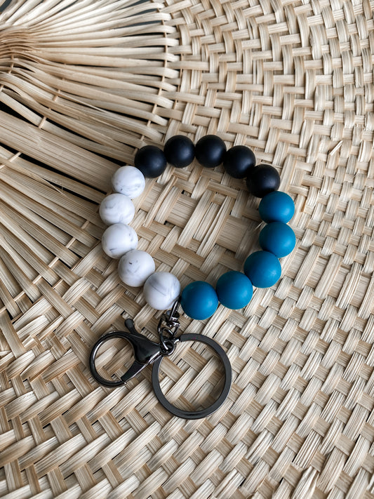 Hands-Free Silicone Bead Keychain Wristlet - Asst Colors