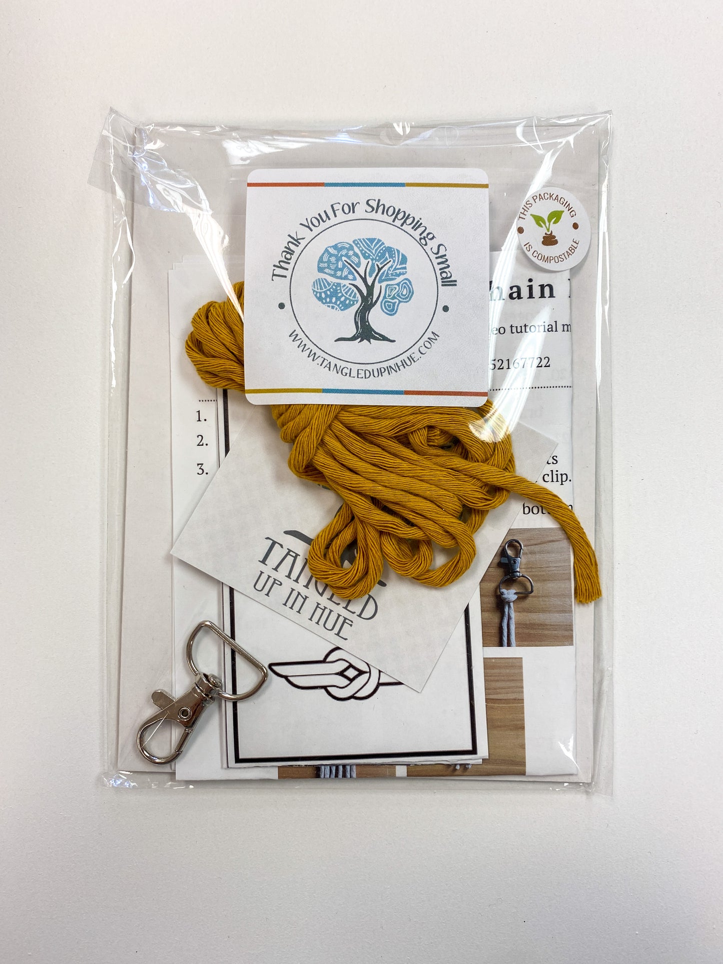 DIY Macrame Keychain Craft Kit