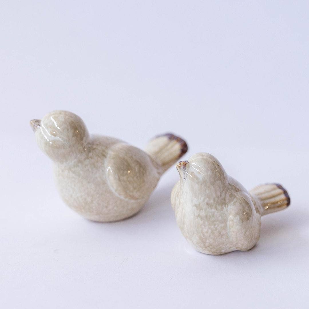 Decorative Ceramic Birds, Set of 2