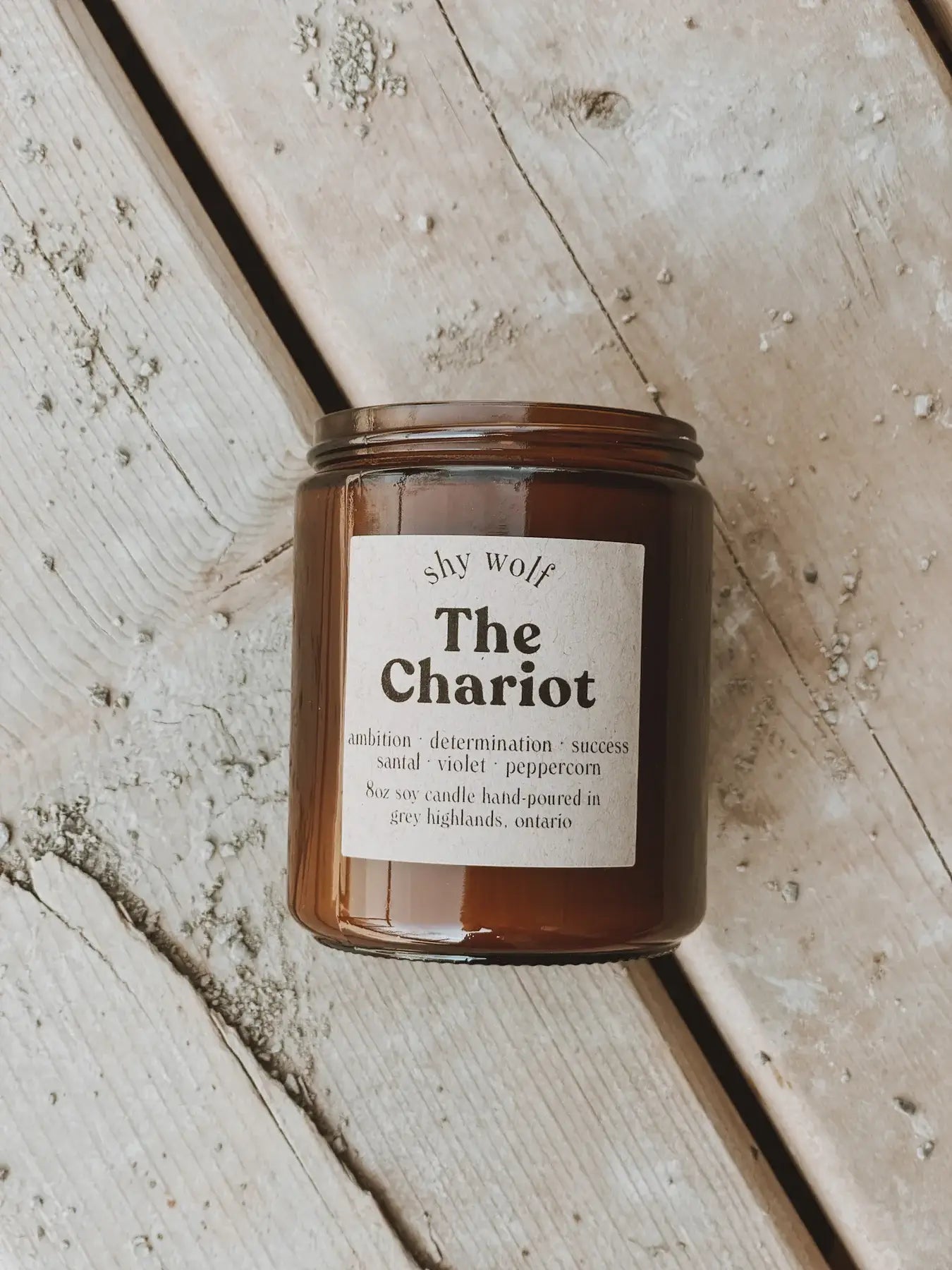 Tarot Card Candle - The Chariot