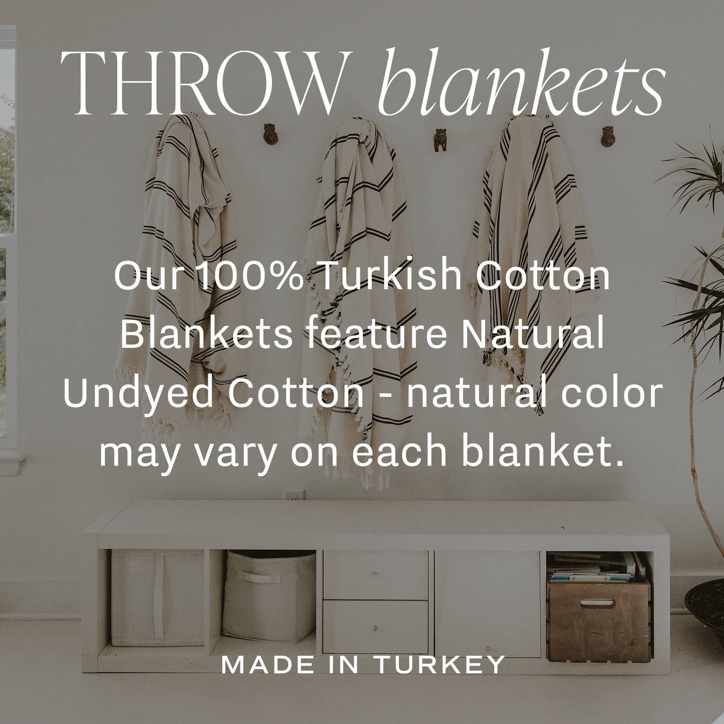 Henley Turkish Cotton Throw Blanket