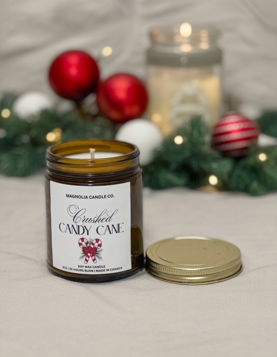 Crushed Candy Cane - Christmas | Holiday Candle 8oz