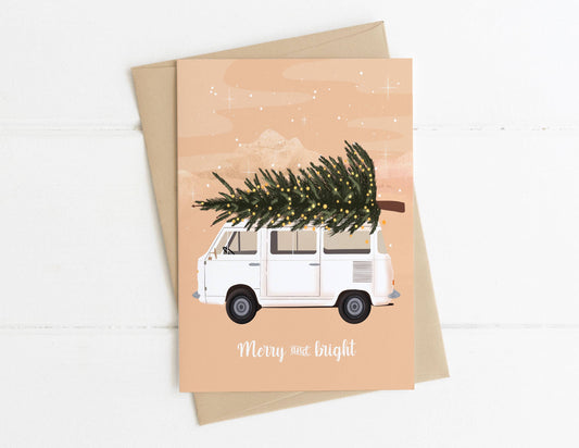 Merry and Bright Van Life Card