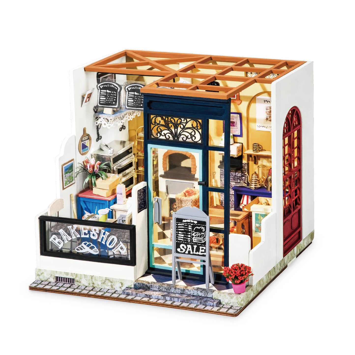 DIY Miniature House Kit: Bake Shop