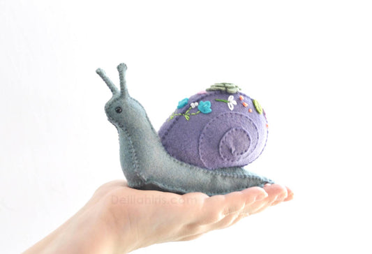 DIY Stuffed Succulent Snail Hand Sewing Kit